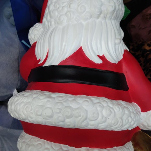 Santa Claus Ceramic Hand painted and made brown eyed Home...